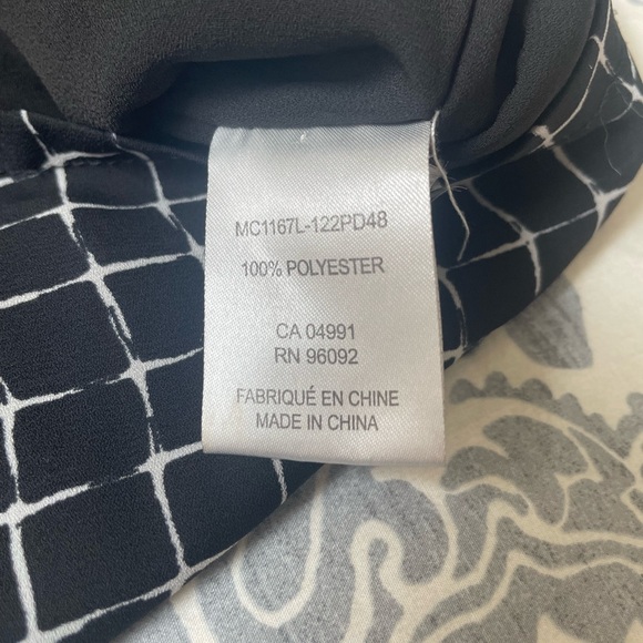 Black and White Window Pane Dress - Picture 7 of 8